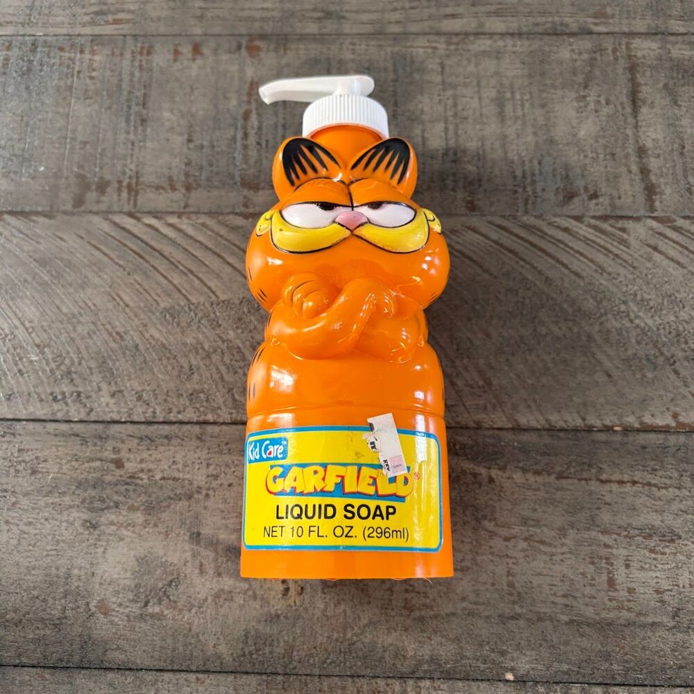 Vintage Garfield Soap Dispenser Kitchen Bathroom Full Character Nostalgia Decor